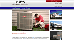 Desktop Screenshot of maxwellheating.com